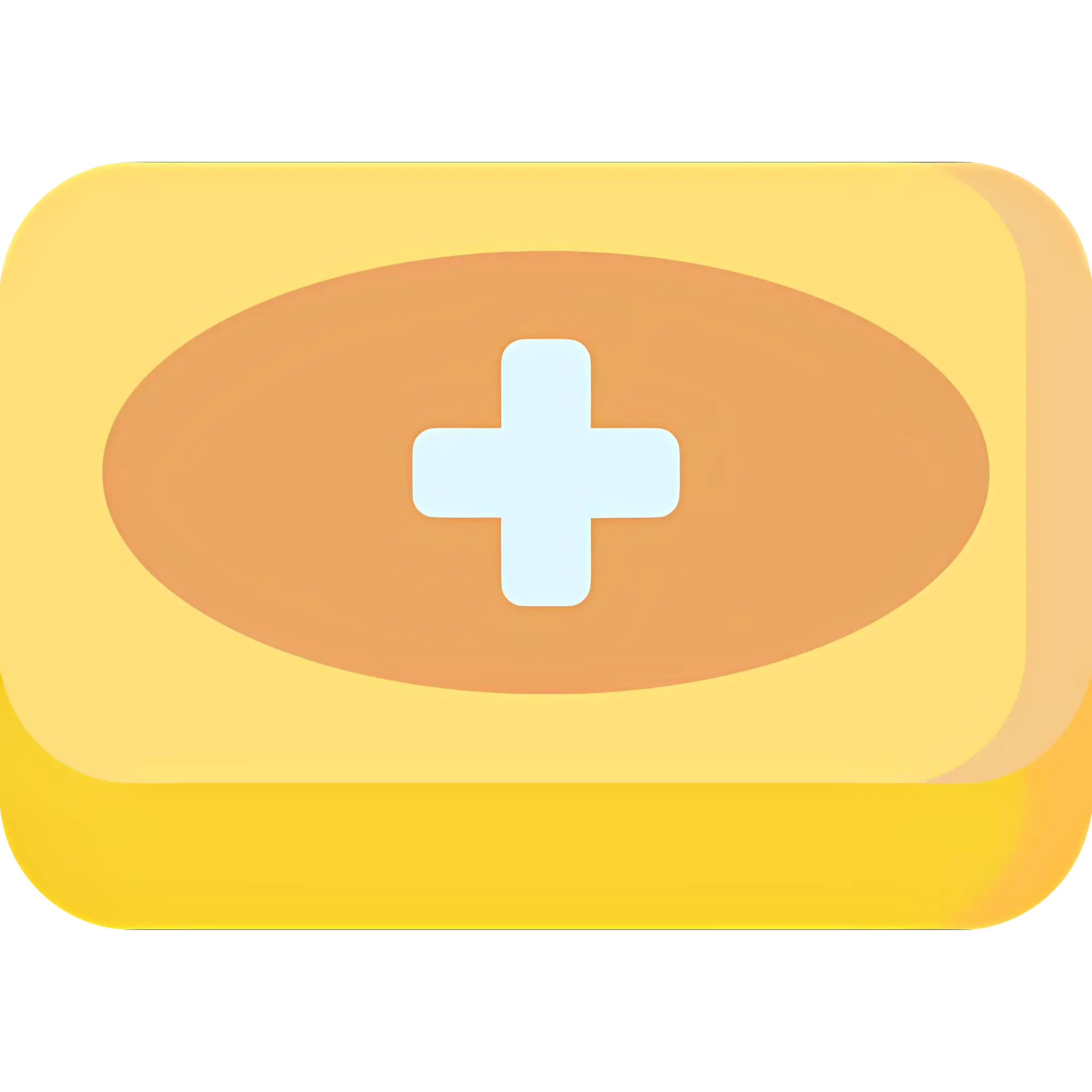 Yellow Soap Bar with Cross