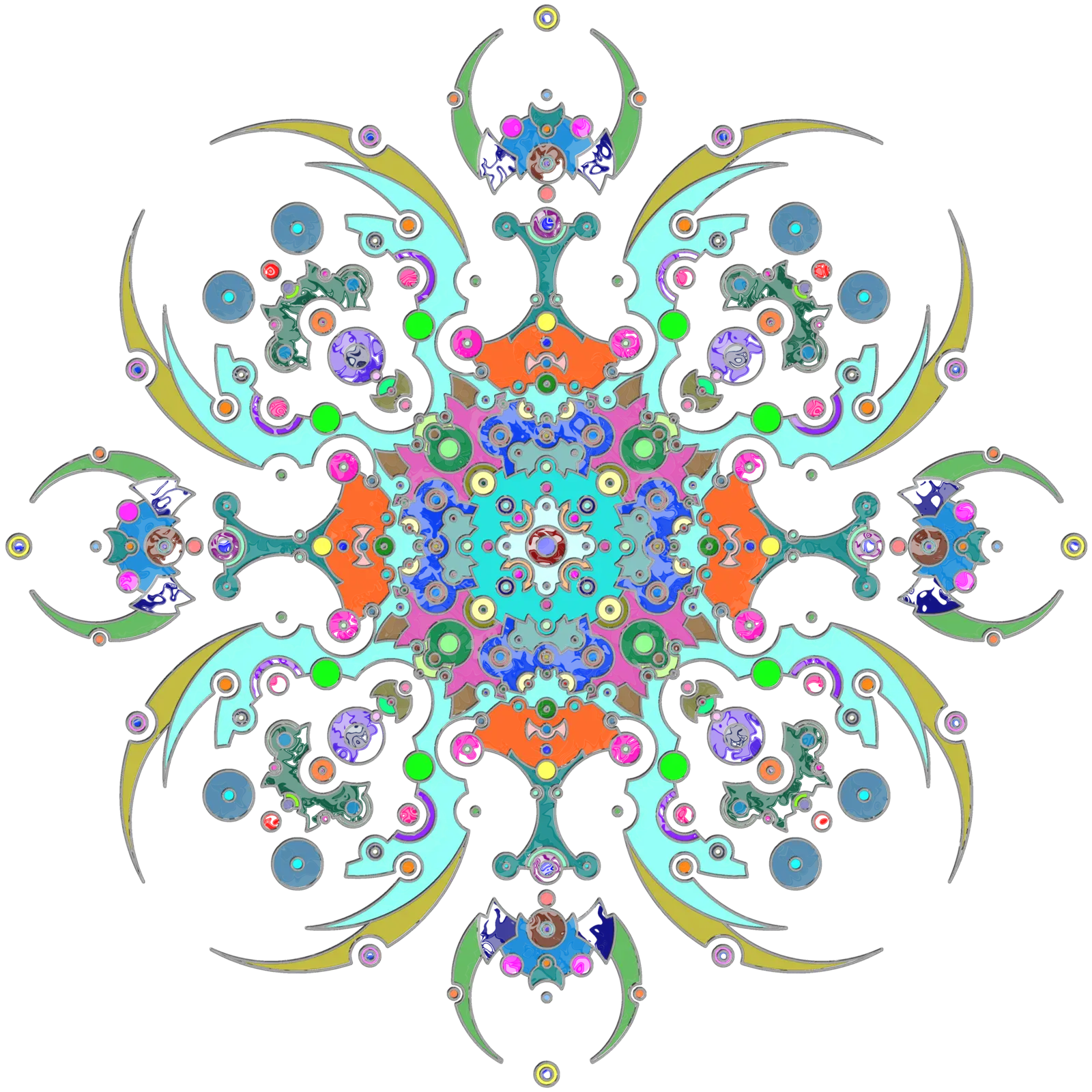 Colorful Mandala Design with Intricate Patterns