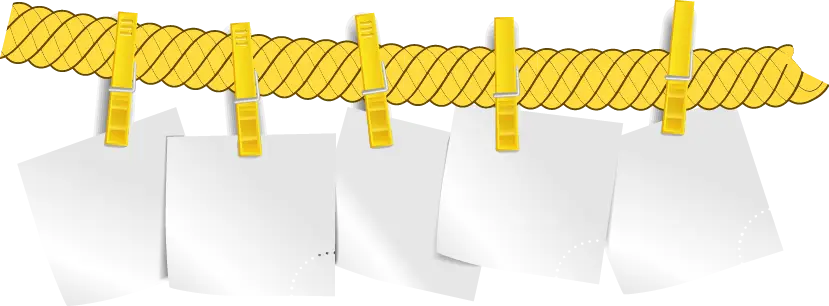 Clothesline with Clips for Hanging Laundry