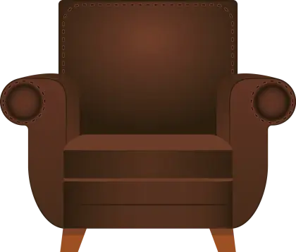 Elegant Brown Armchair