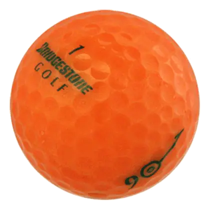 Orange Bridgestone Golf Ball