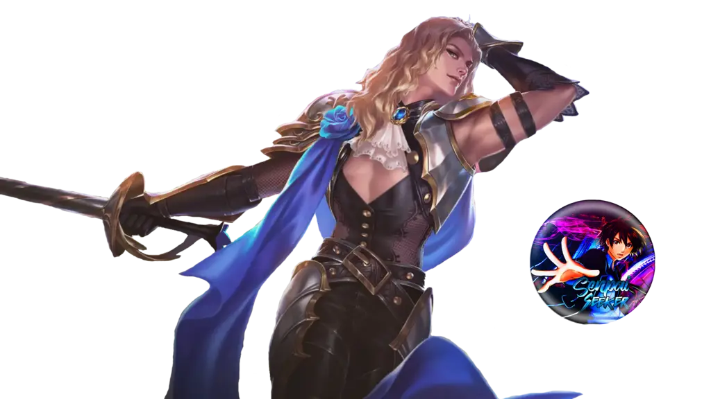 Blonde Anime Warrior with Sword
