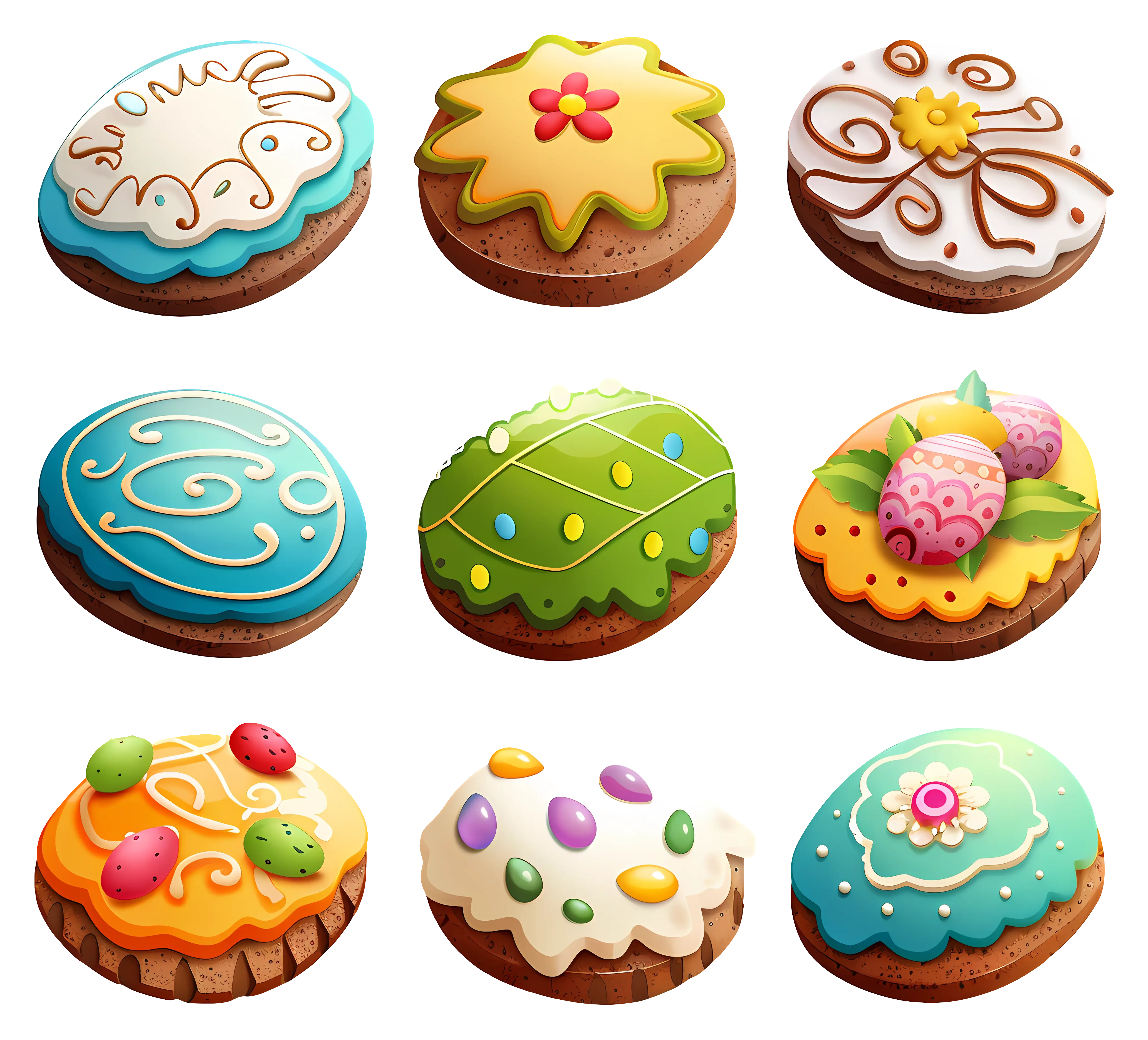 Colorful Decorated Cookies