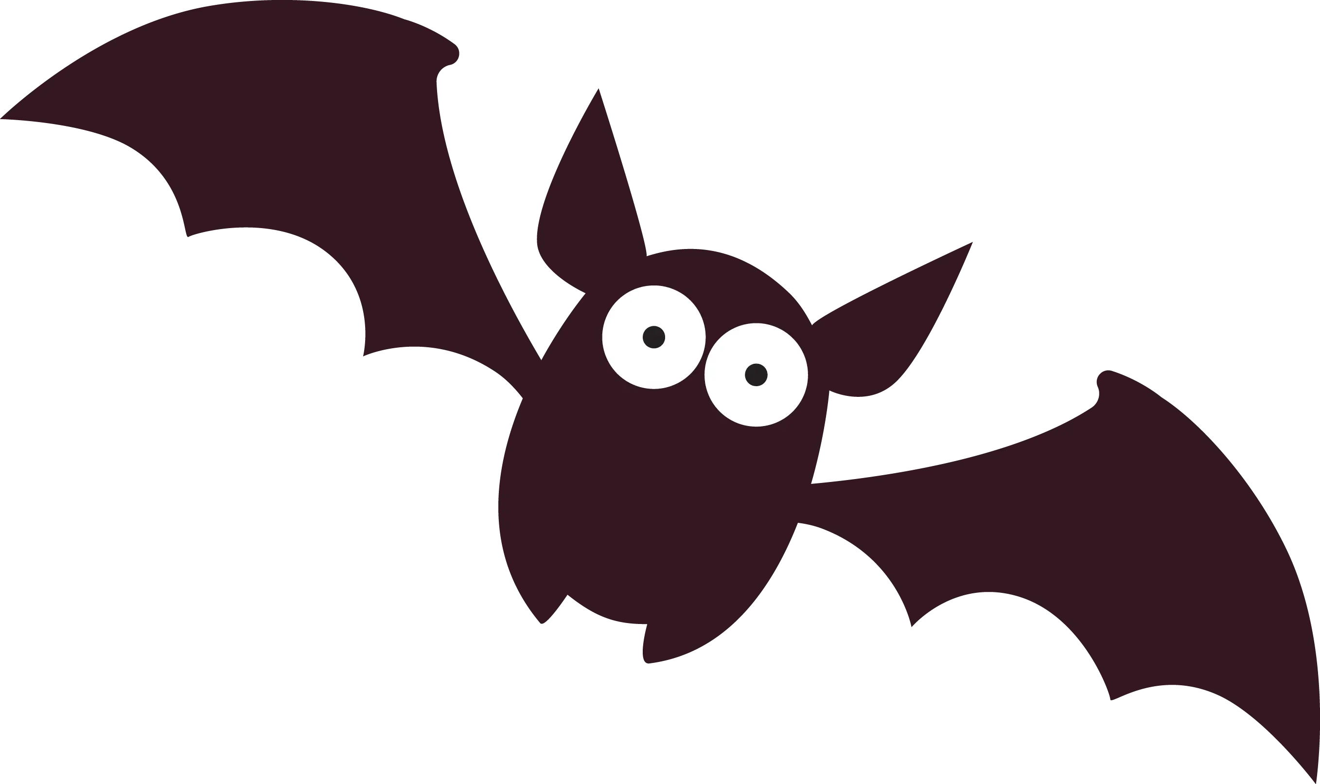 Cute Bat Silhouette for Halloween
