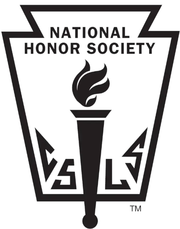 National Honor Society Logo Featuring a Torch