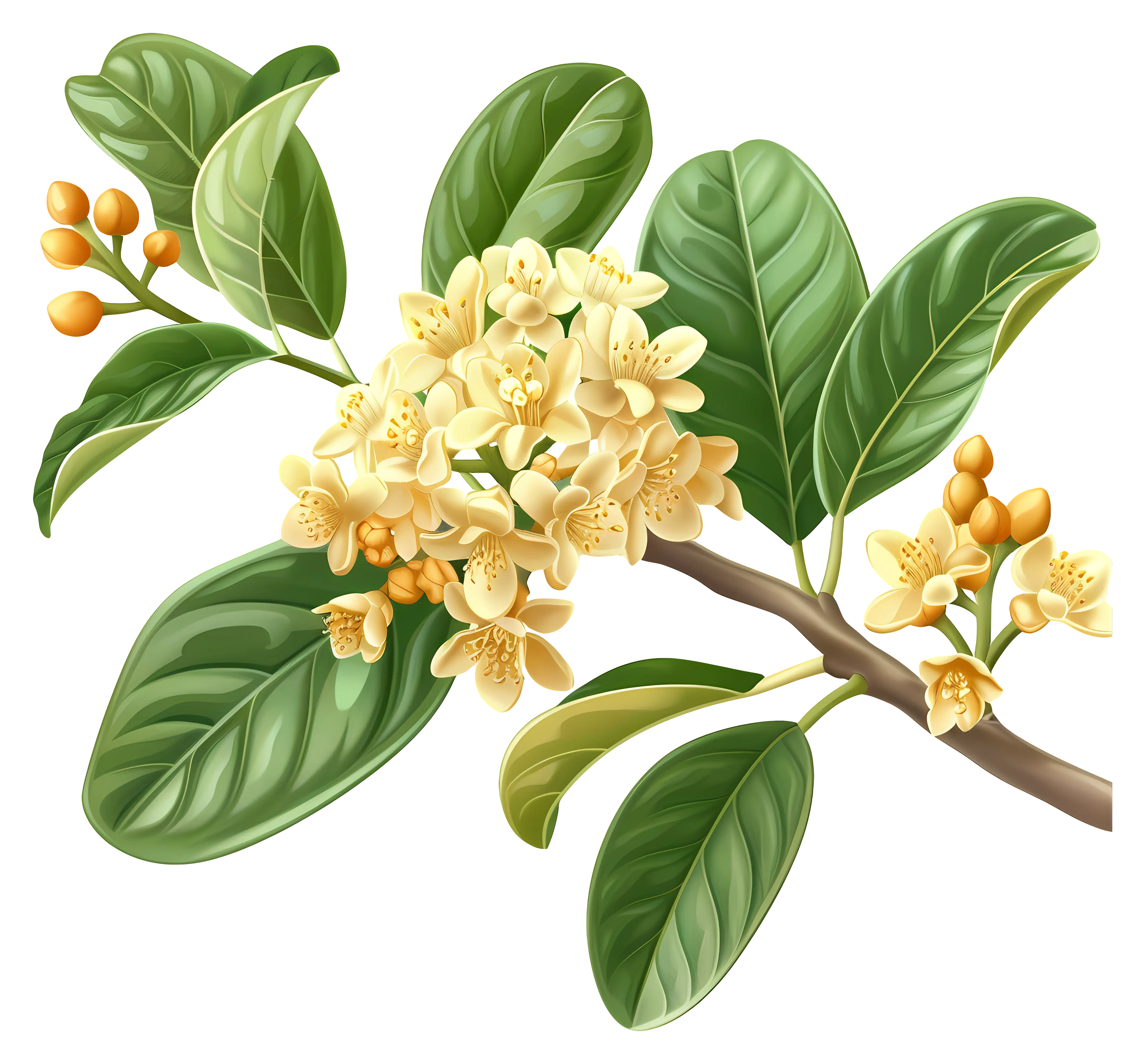 Yellow Blossoms on a Branch
