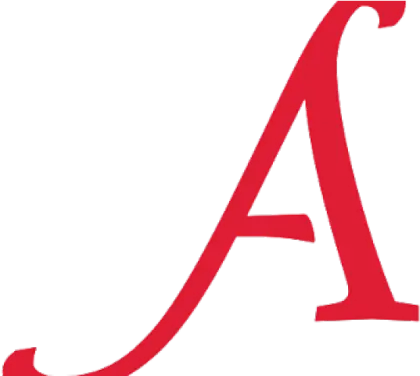 Red Letter A Typography Design