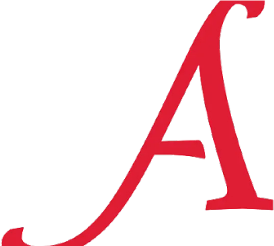 Red Letter A Typography Design