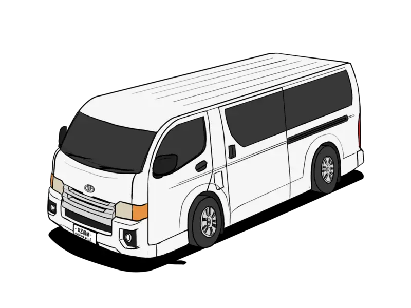 White Van Illustration