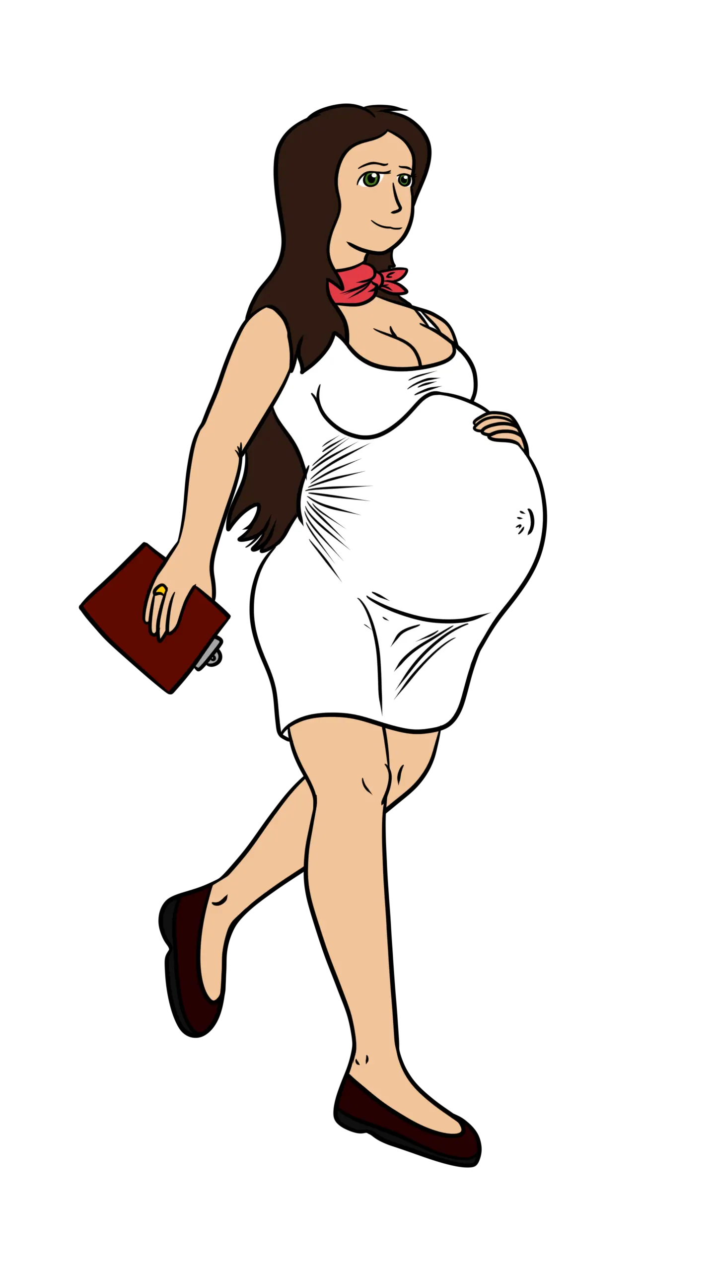 Pregnant Woman Walking