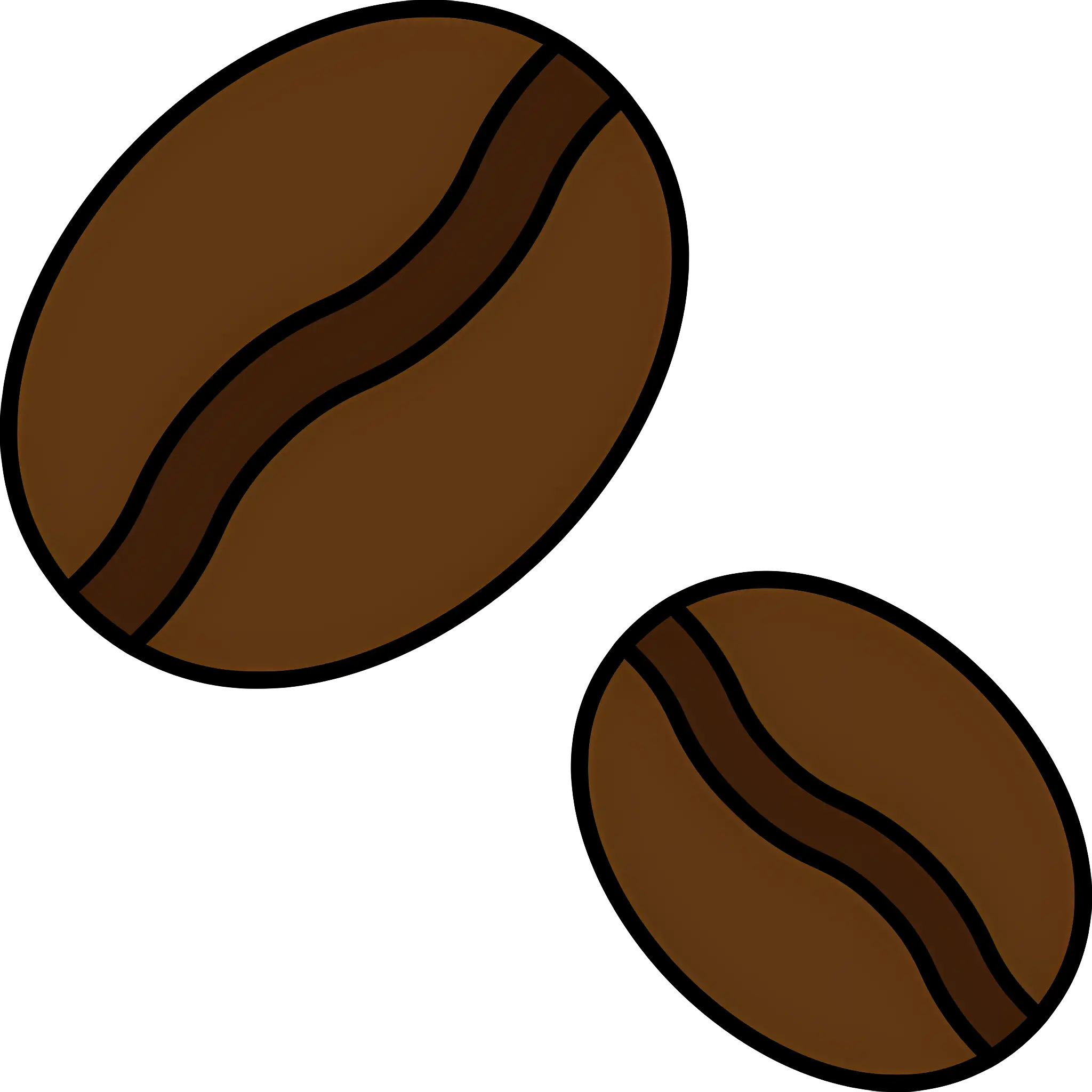 Simple Illustration of Coffee Beans