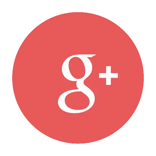 Google Plus Red Logo in Circular Design