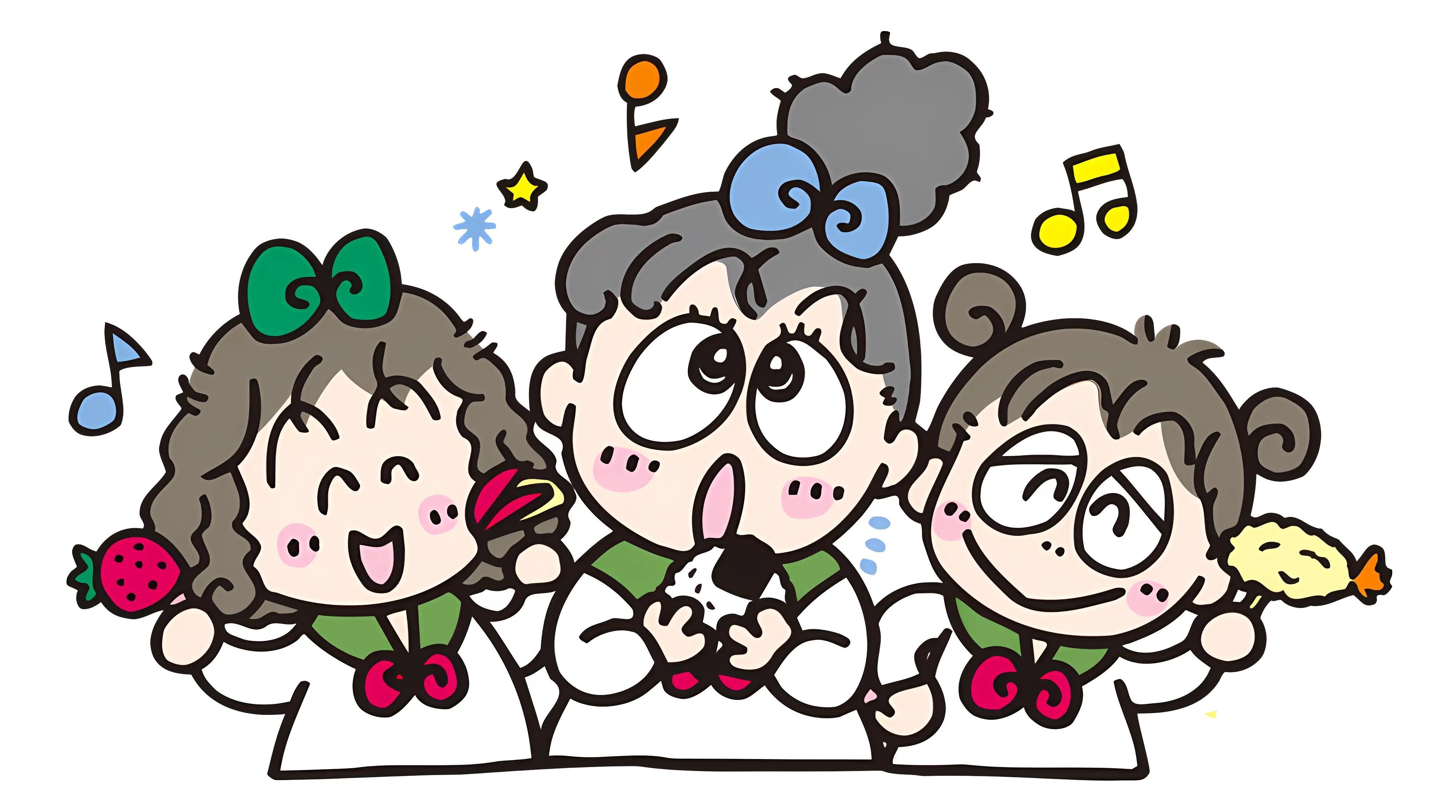 Happy Cartoon Characters
