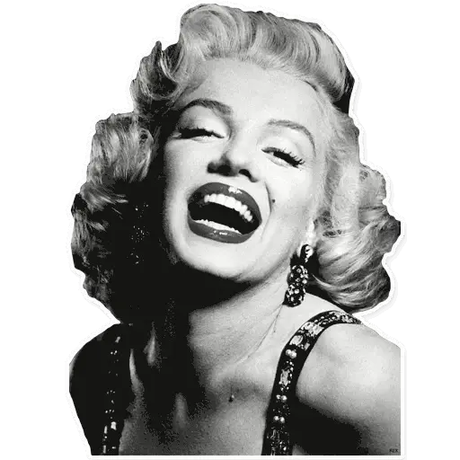 Smiling Woman in Black and White Portrait Style