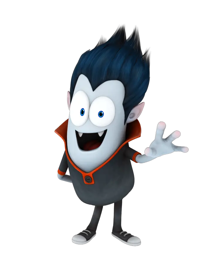 Cute Cartoon Vampire Character