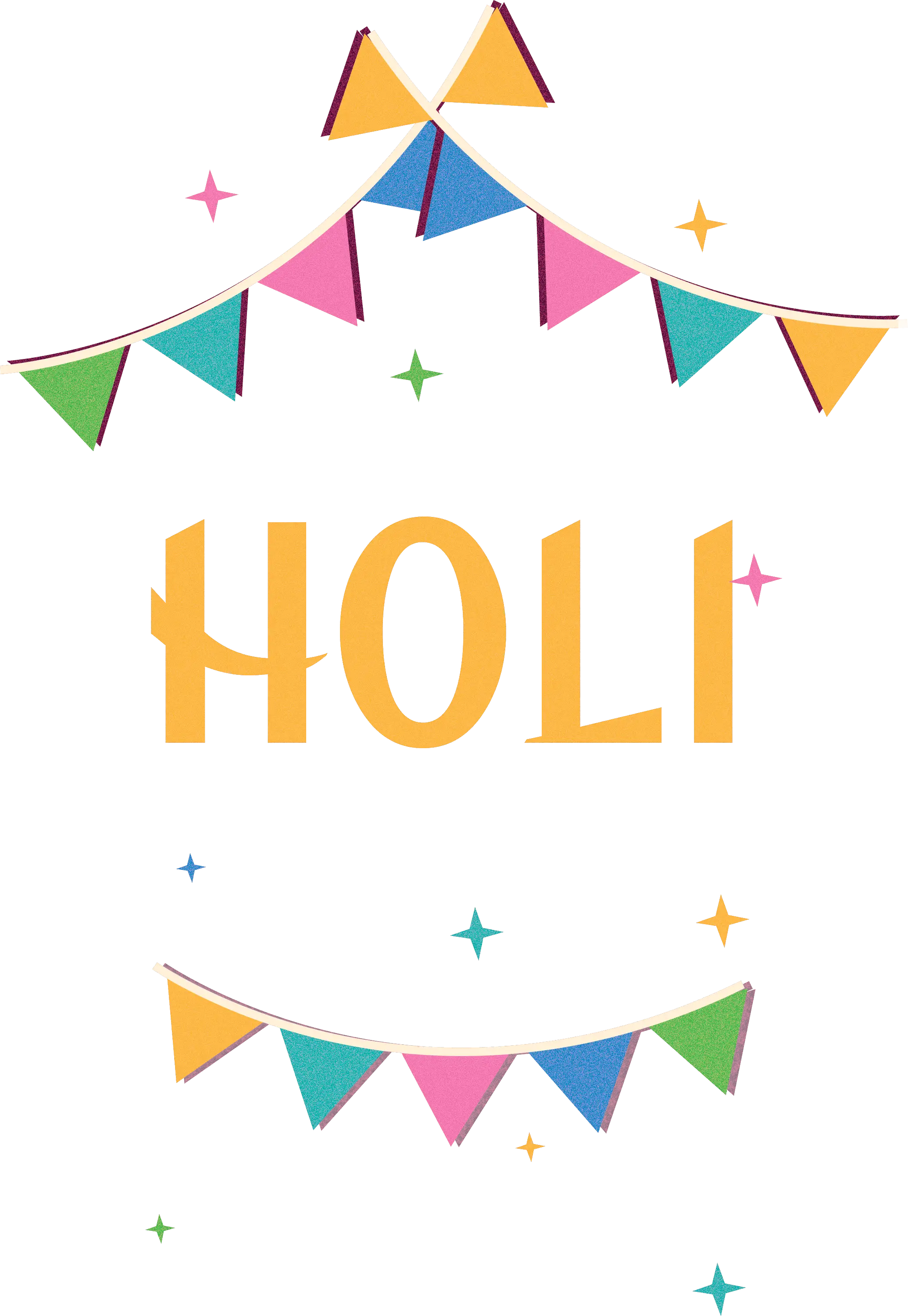 Colorful Banner for Holi Festival Celebration