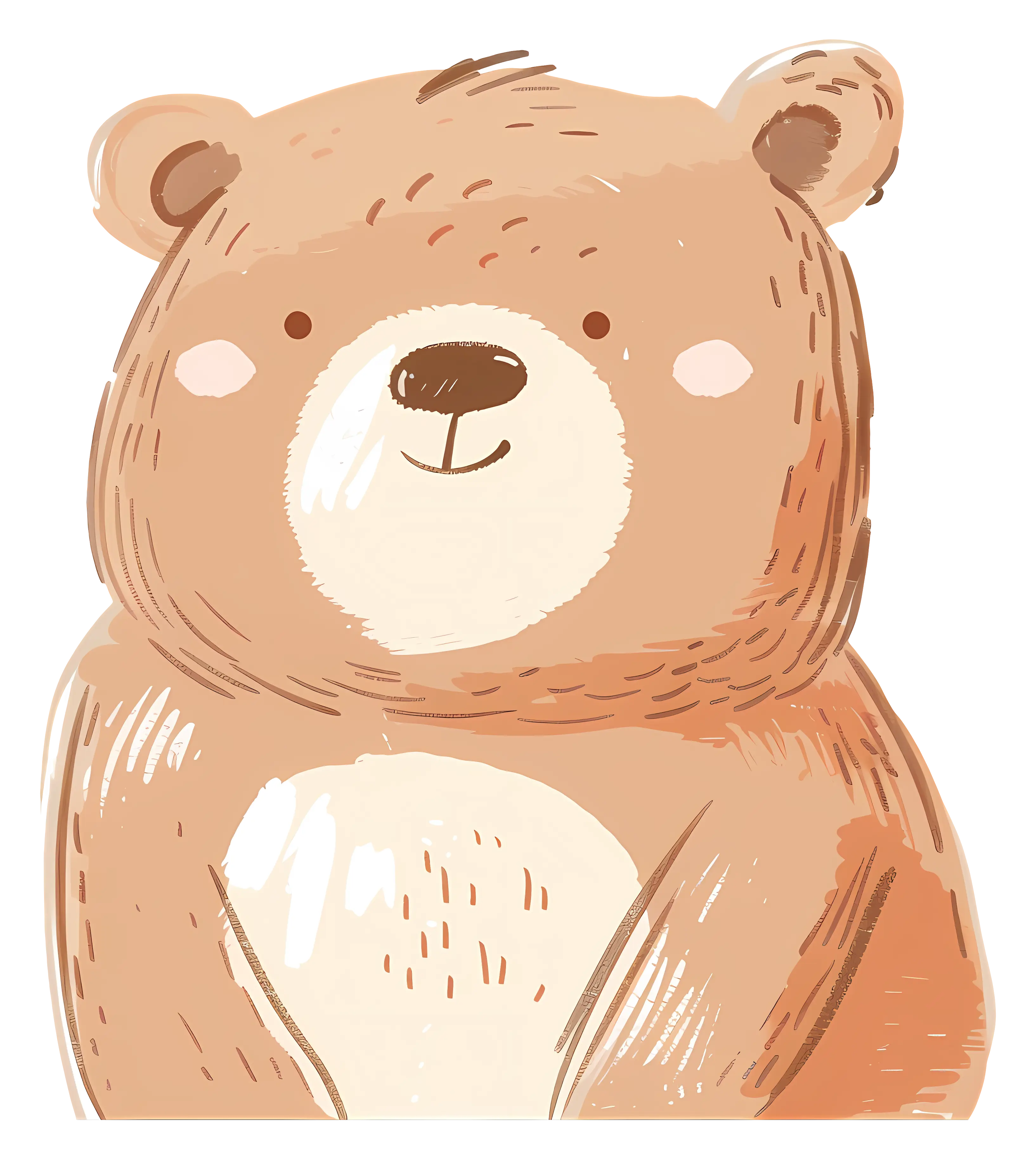 Adorable Teddy Bear Cartoon