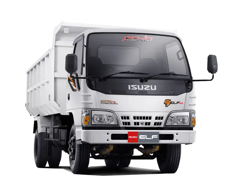White Isuzu Truck