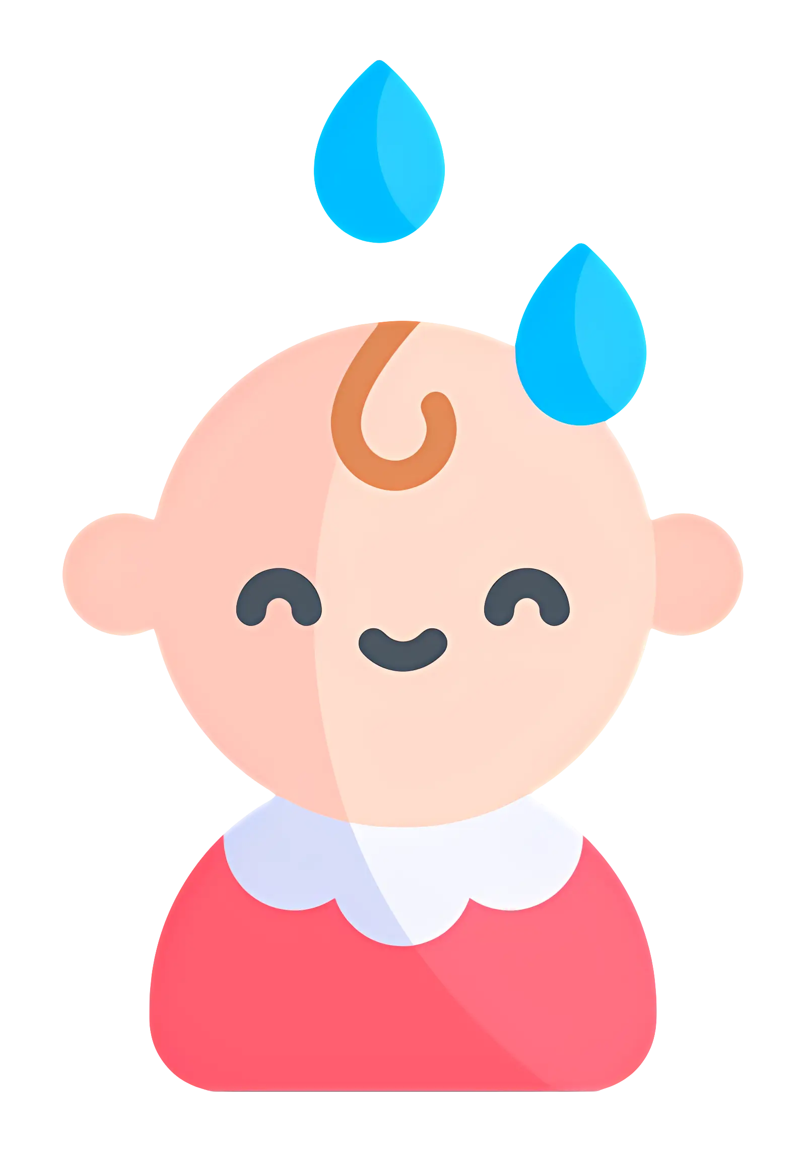 Happy Cartoon Baby Character