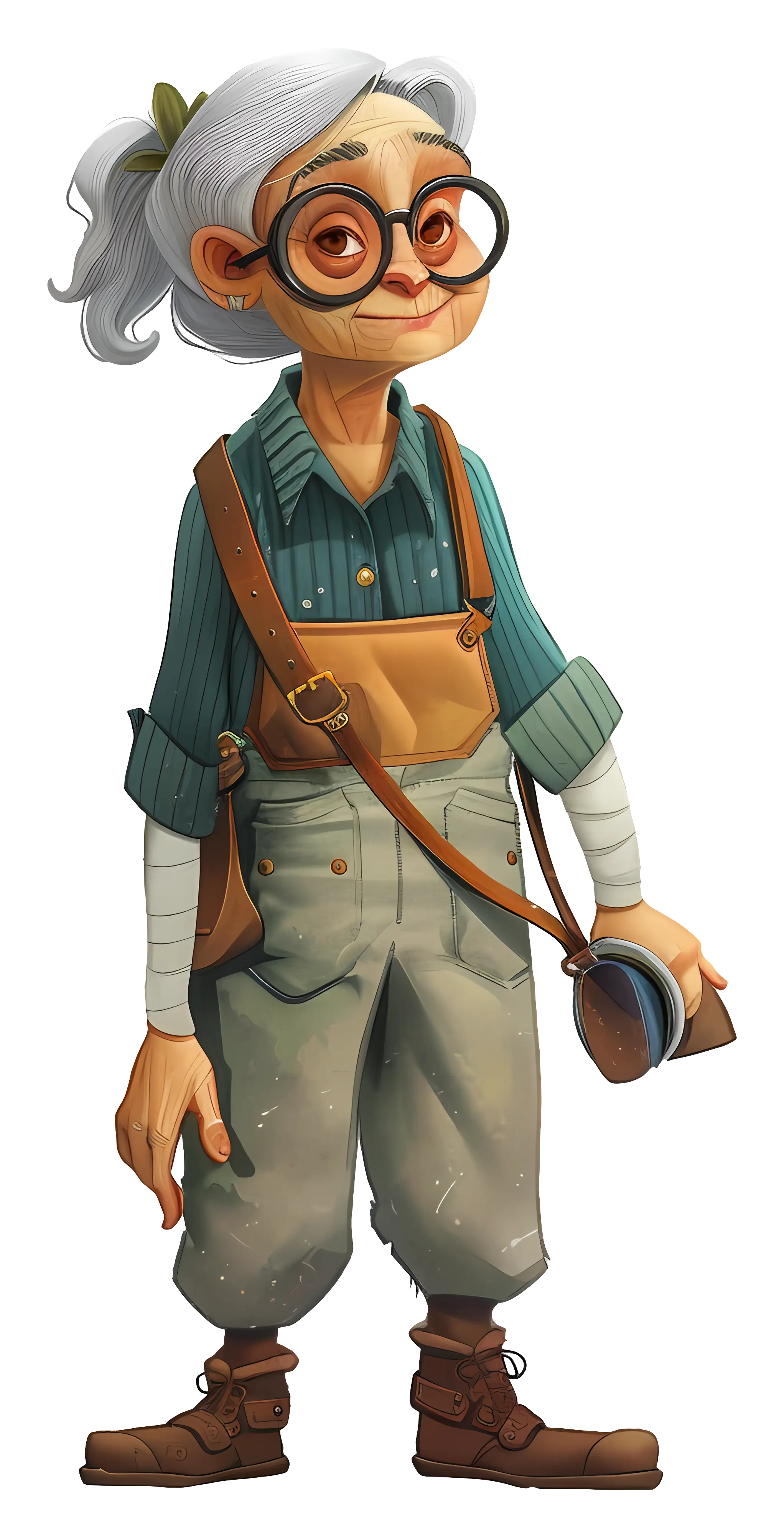 Cartoon of Old Woman