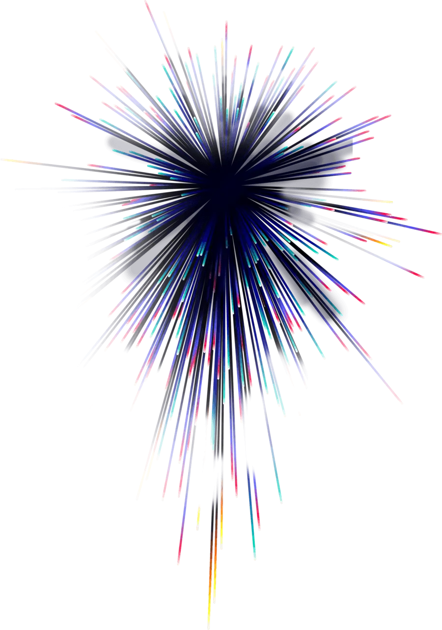 Multicolor Burst of Radiant Light Artwork