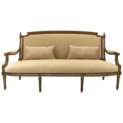 Vintage Antique Sofa with Upholstery