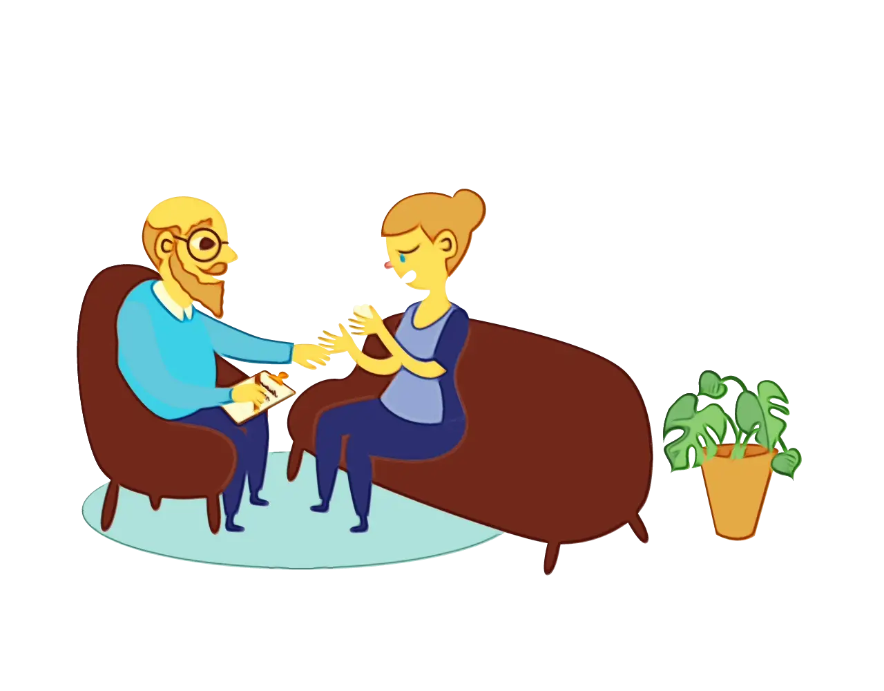 Therapy Session Illustration