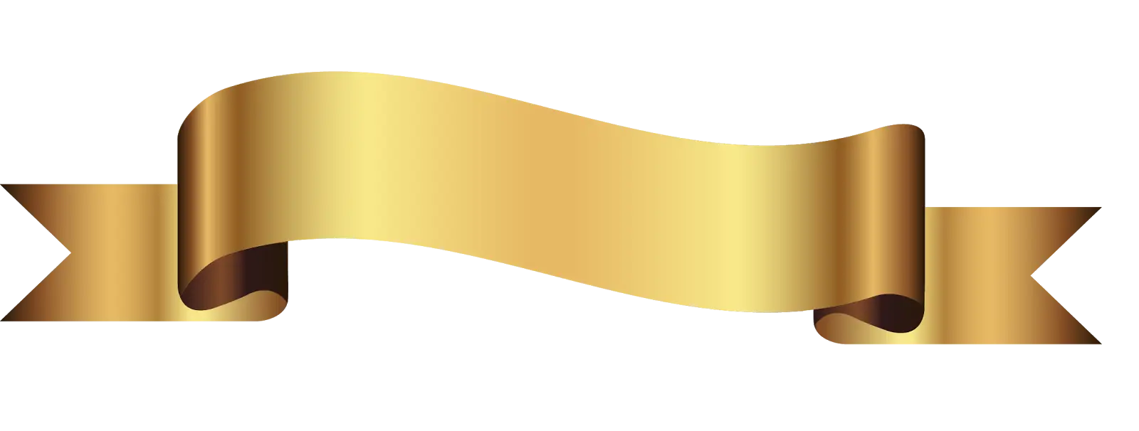 Golden Ribbon Illustration with Elegant Flow