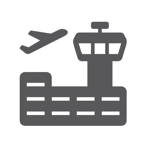 Gray Airport Icon