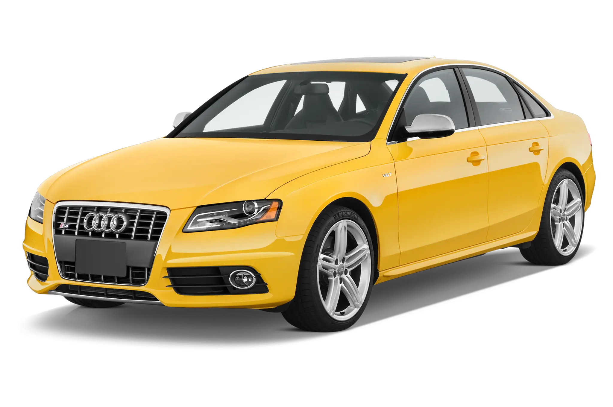 Yellow Sedan Car Illustration