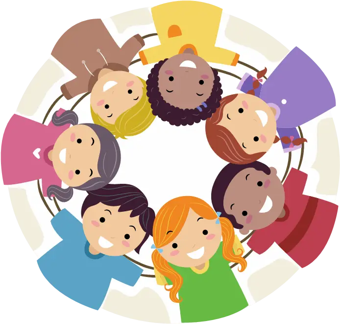 Children in a Circle Illustration