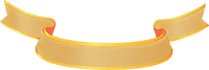 Golden Ribbon Banner for Design
