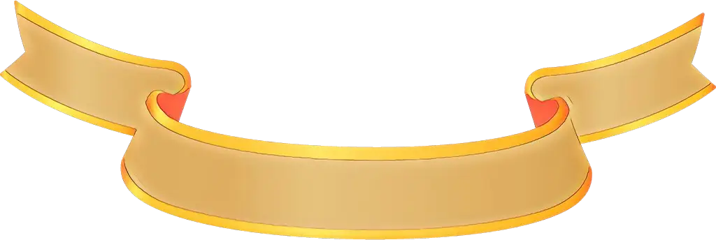 Golden Ribbon Banner for Design