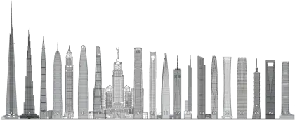 Silhouette of Skyscrapers