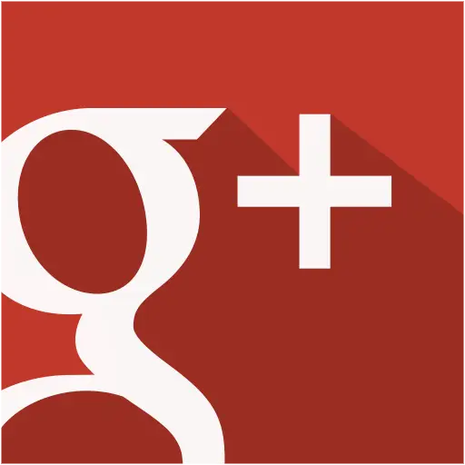 Google Plus Icon in Red Background
