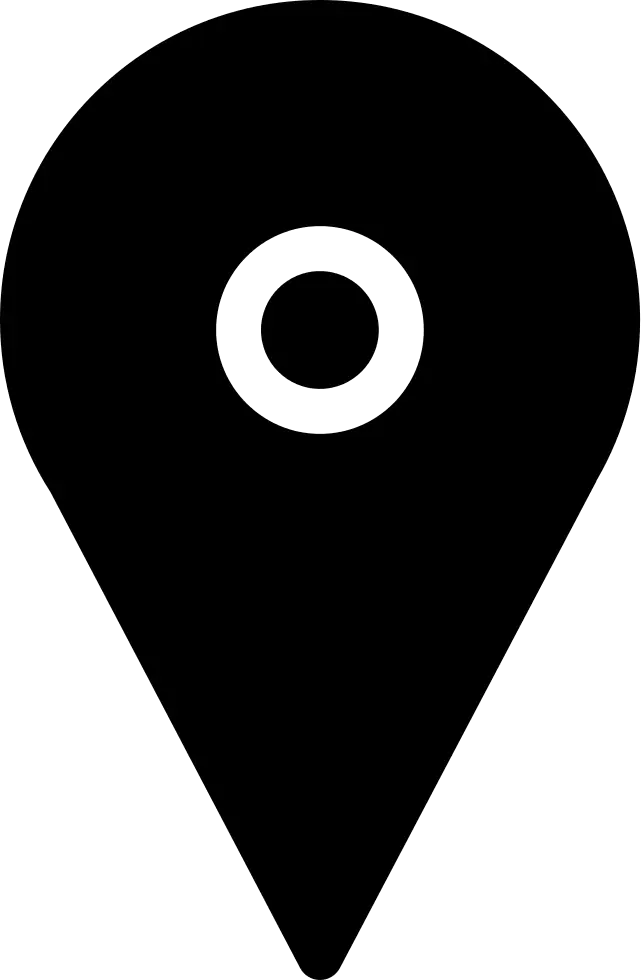 Black Location Pin Icon