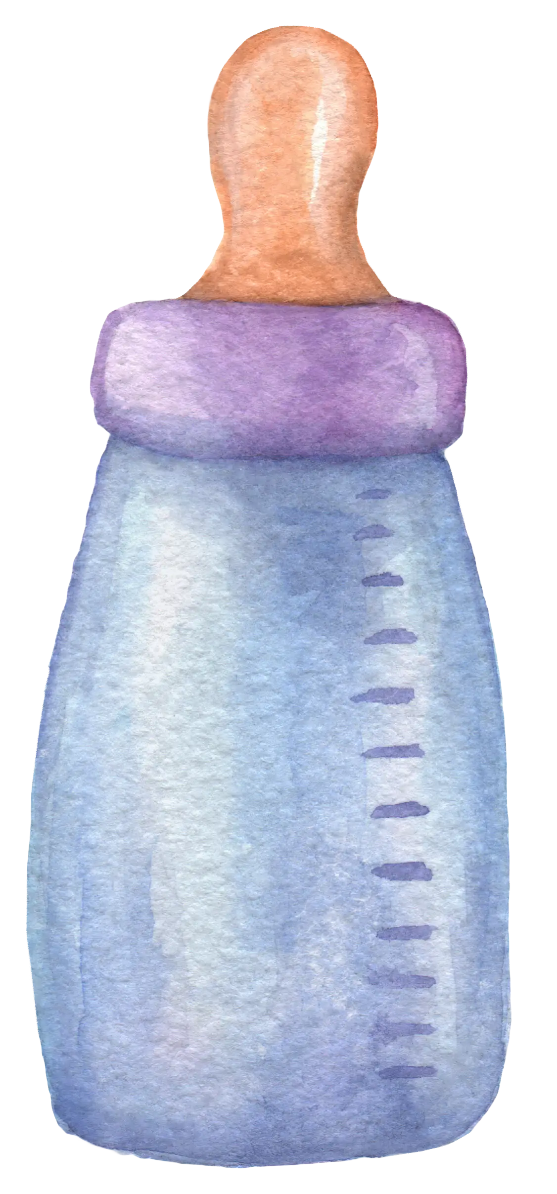 Watercolor Baby Bottle