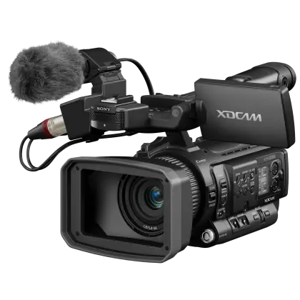 Professional Video Camera with Microphone