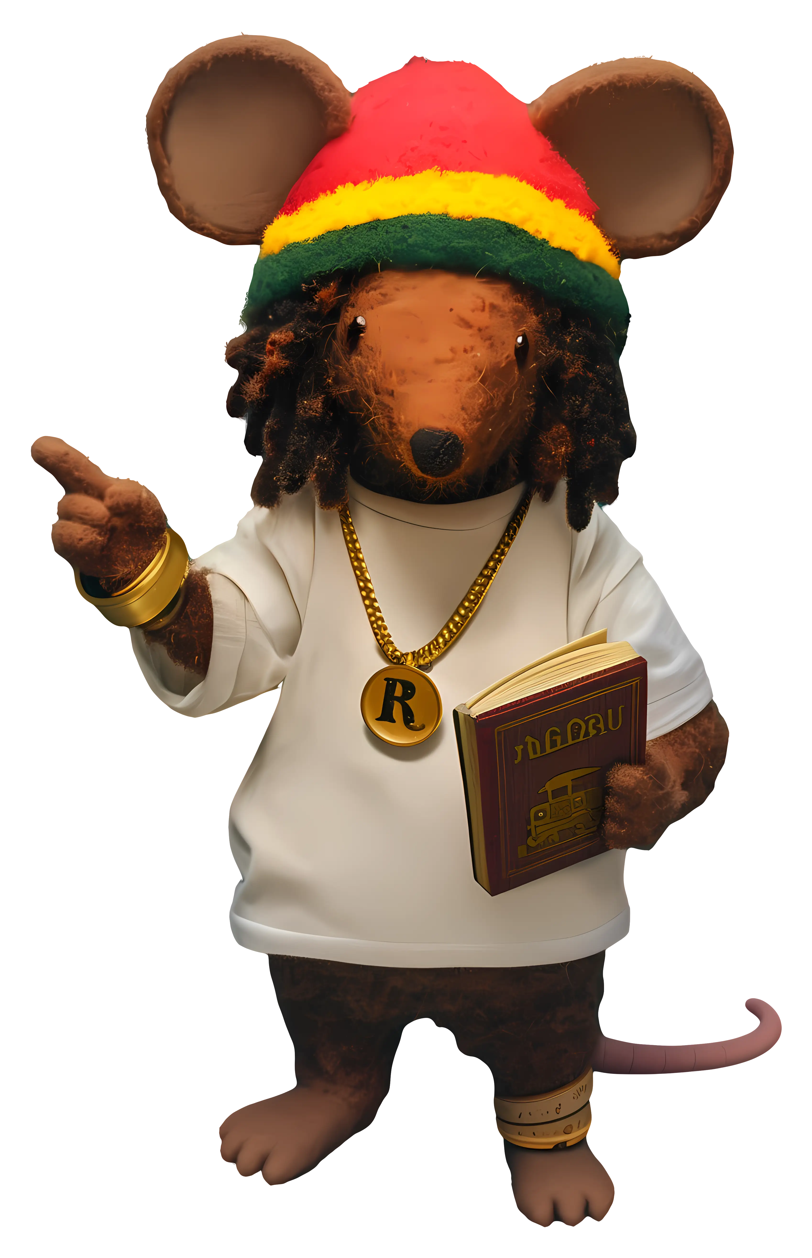 Mouse with Dreadlocks Illustration