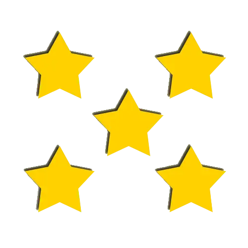 Five Yellow Stars Symbol