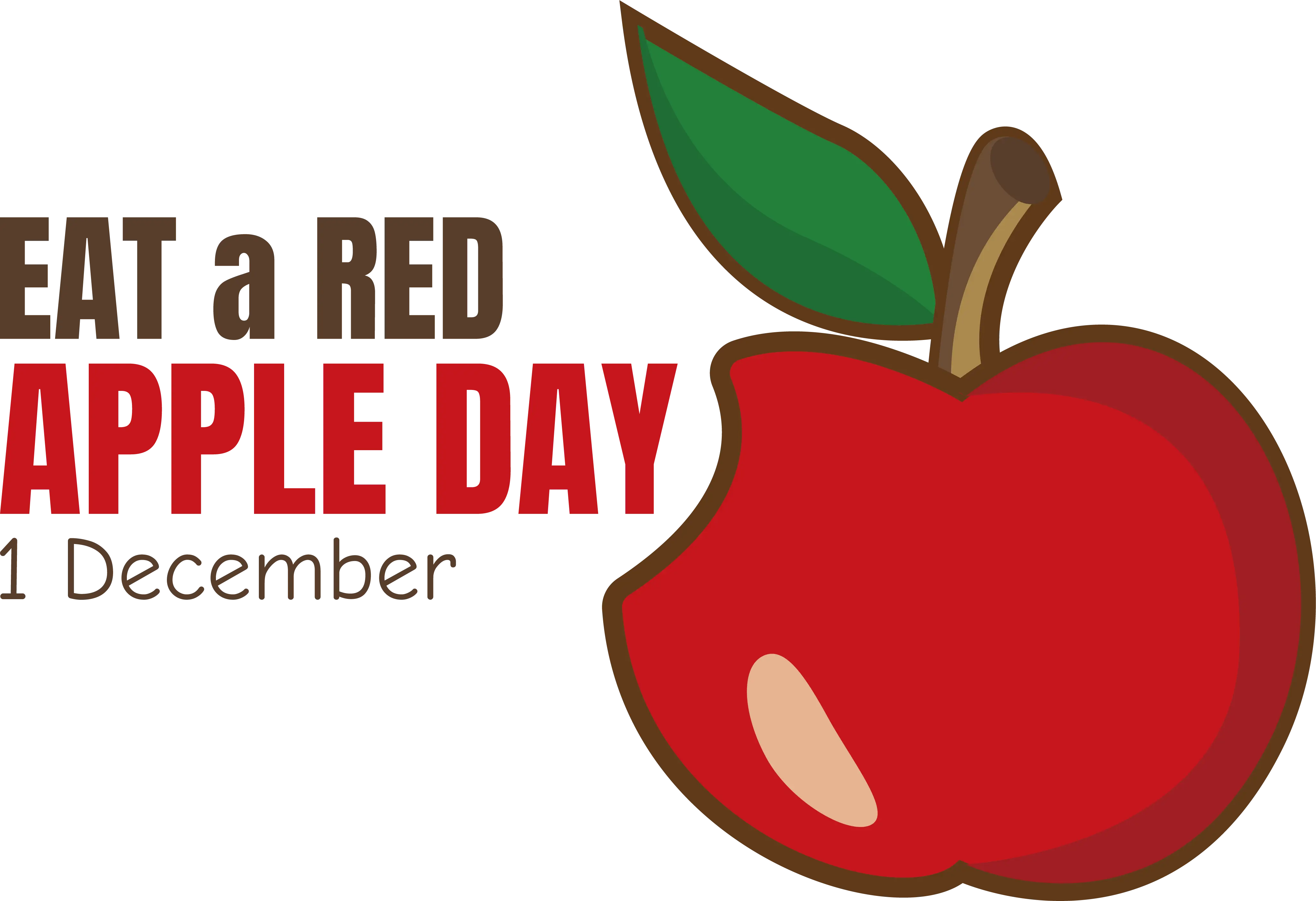 Red Apple Icon for Eat a Red Apple Day