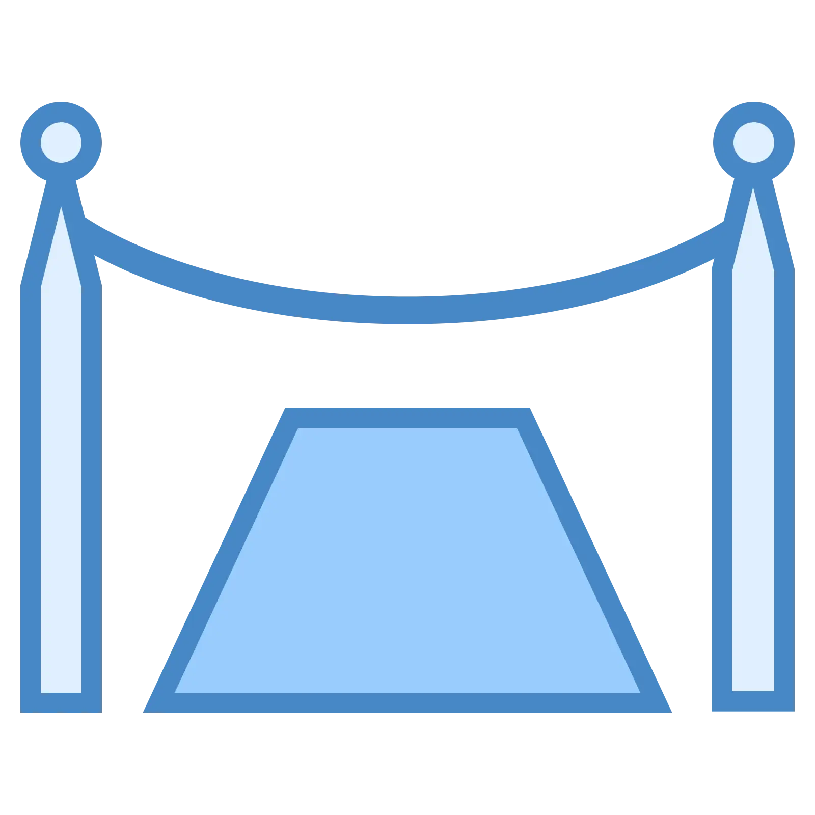 Blue VIP Event Barricade Design