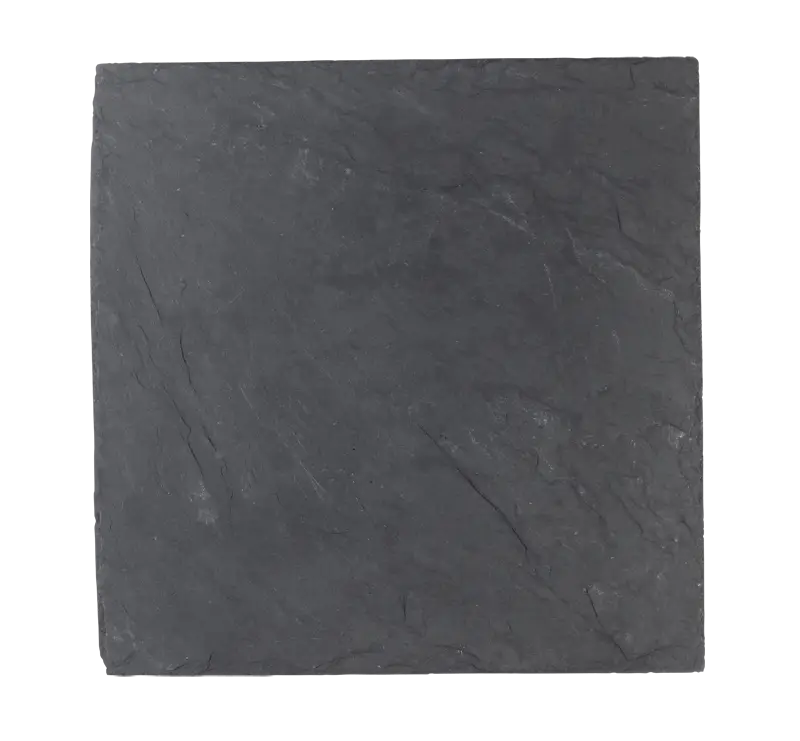 Square Black Slate Tile