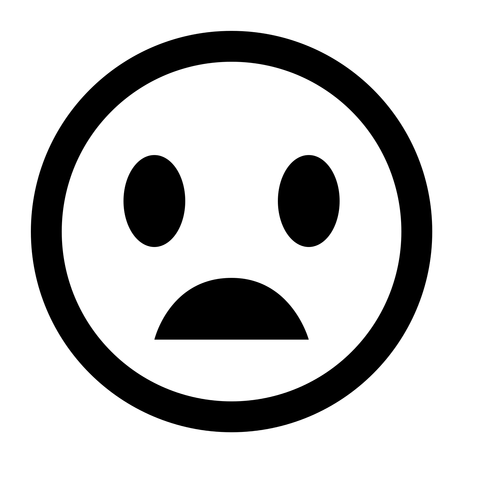 Sad Face Emoji Icon