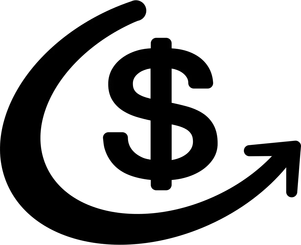 Dollar Sign with Upward Arrow