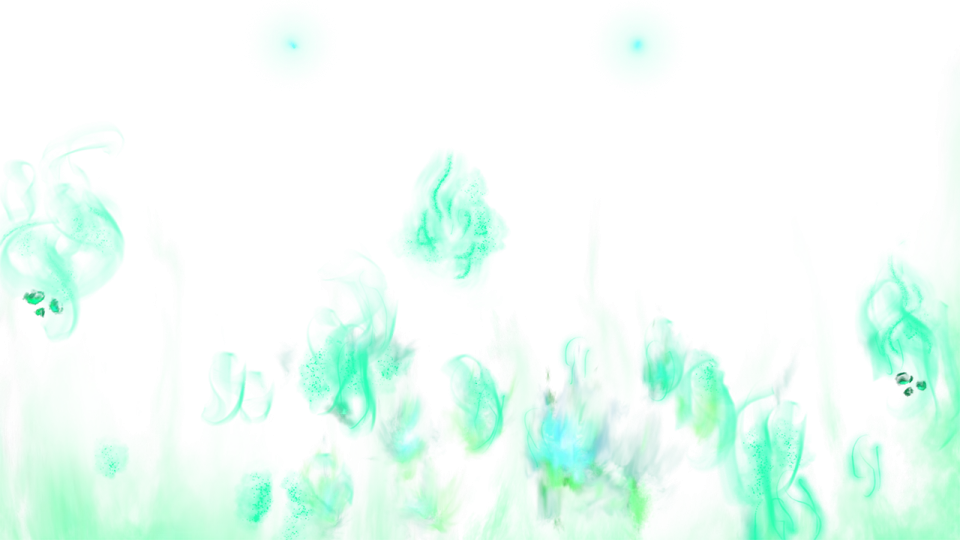 Green Flames Illustration