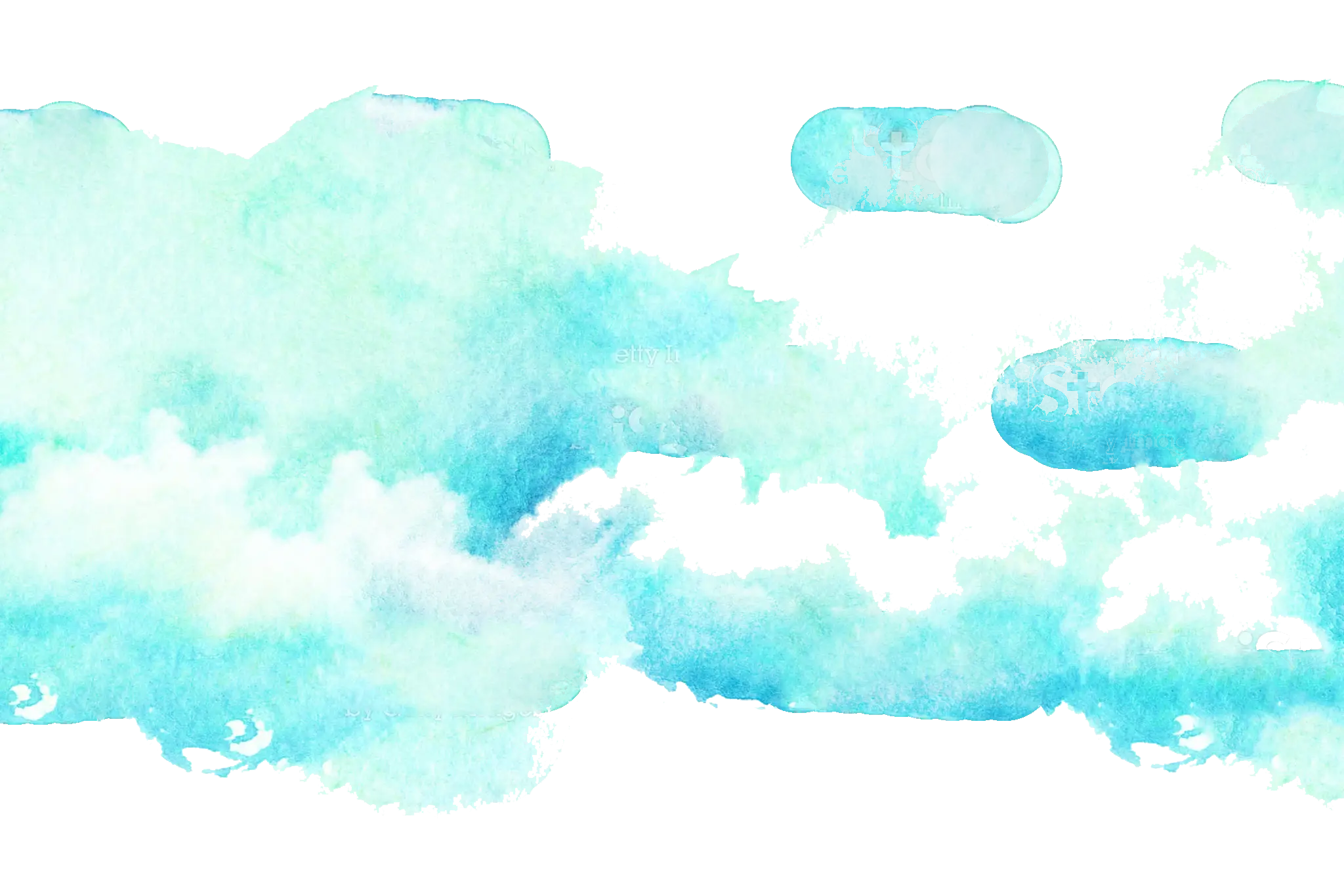 Blue Watercolor Textured Background