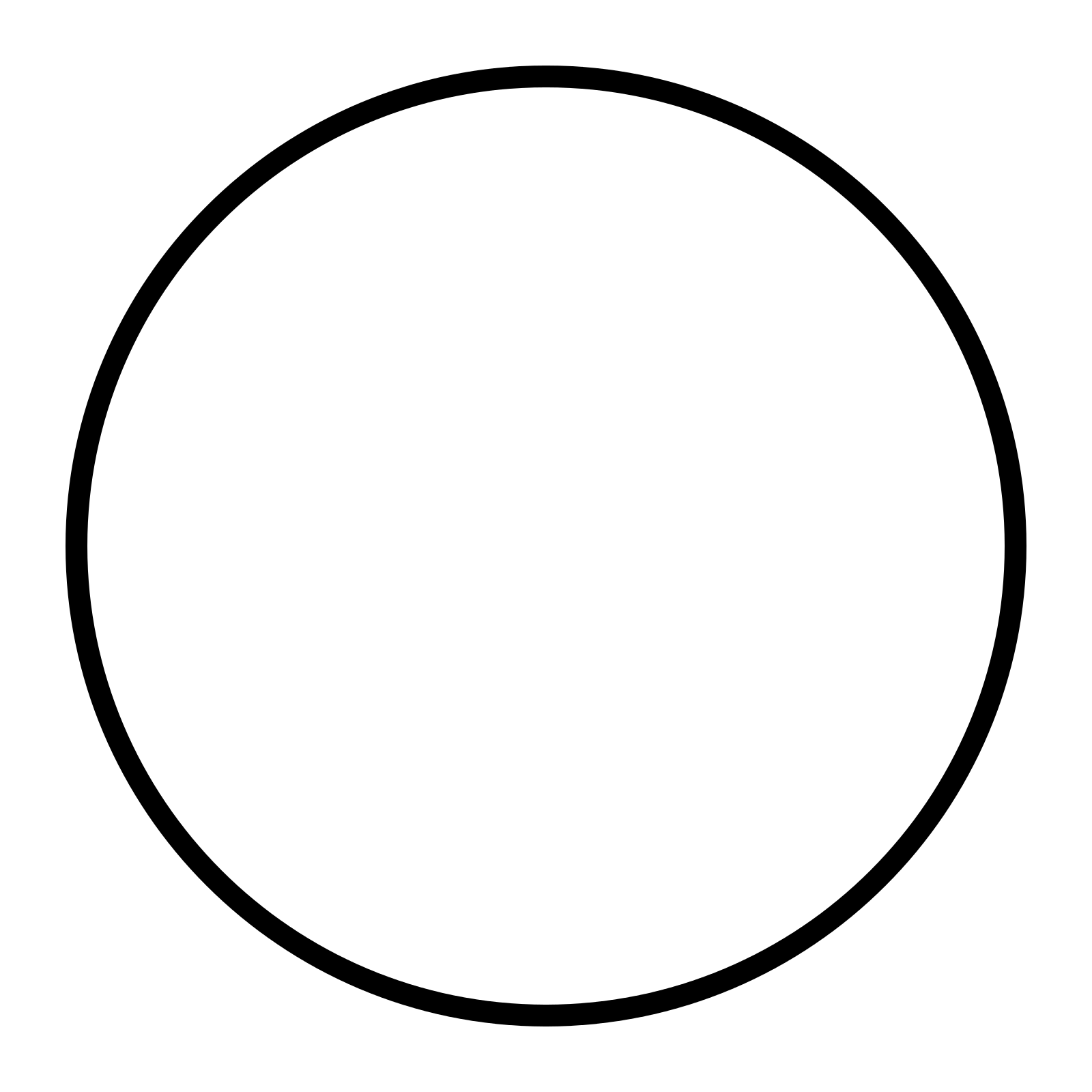 Minimal Simple Circle Outline