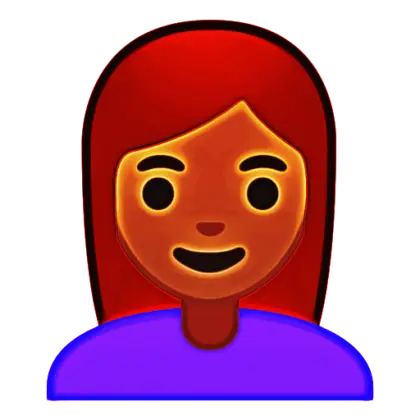 Red-haired Female Emoji Icon