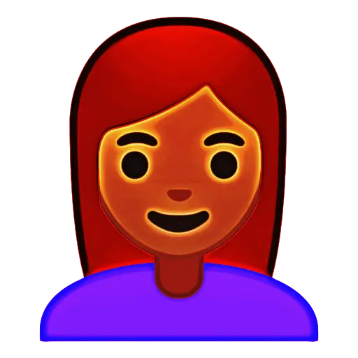 Red-haired Female Emoji Icon